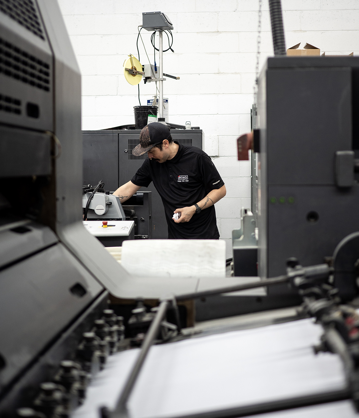 About us - behind the scenes offset printing.