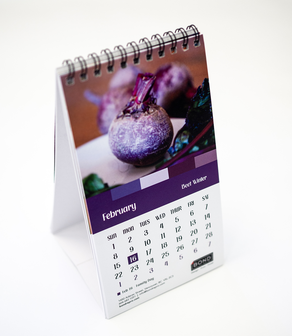 Calendars - custom printed calendars in Vancouver, BC at Bond Reproductions.