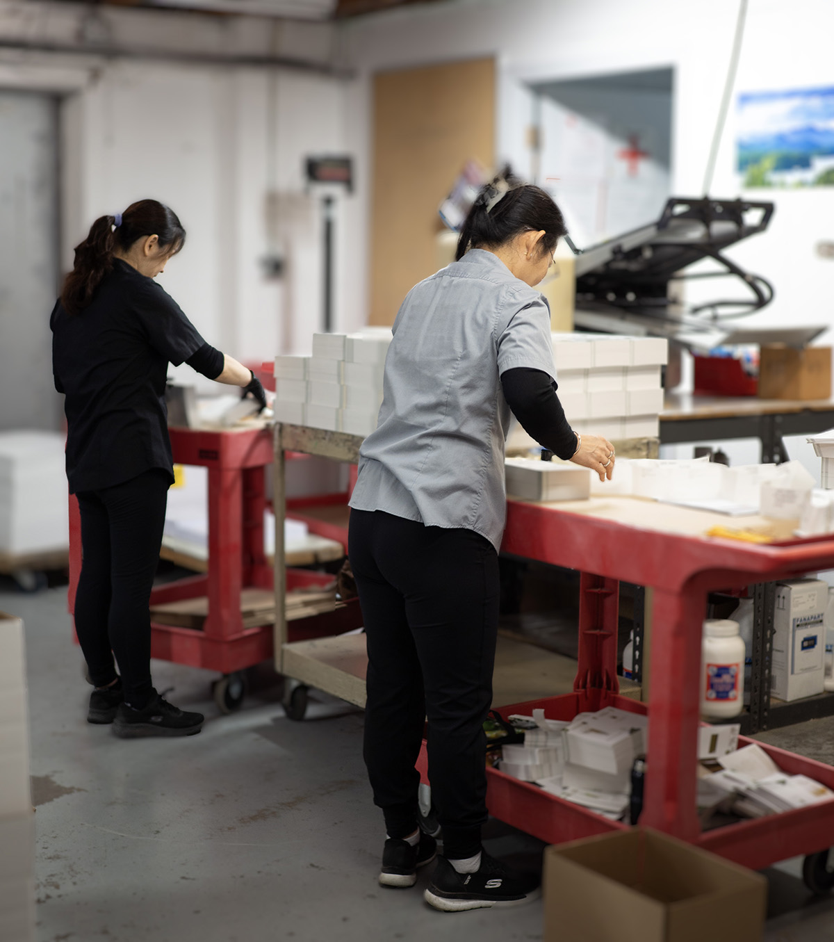 Behind the scenes - finishing and fulfillment services.