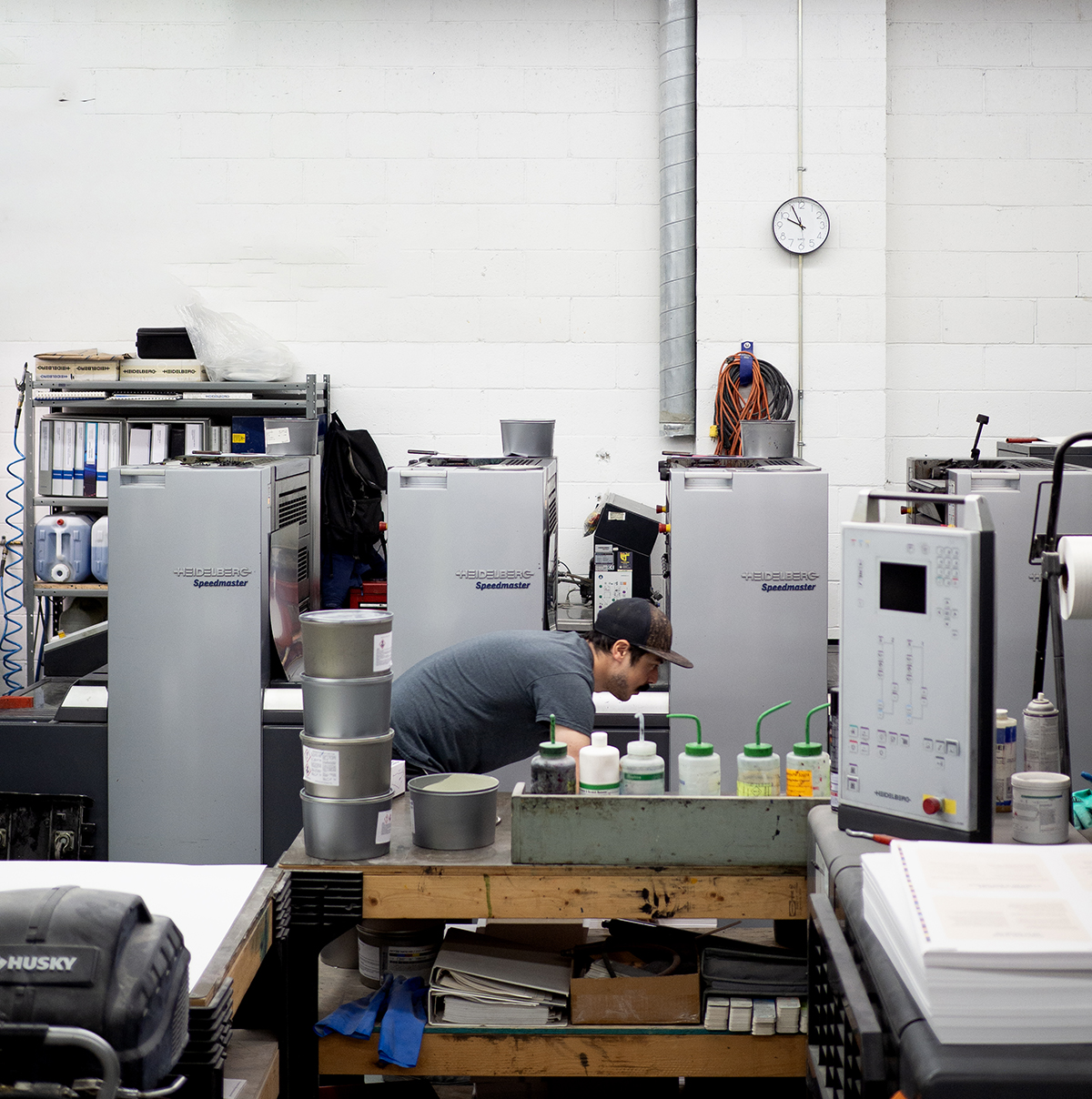 behind the scenes - offset printing at Bond.