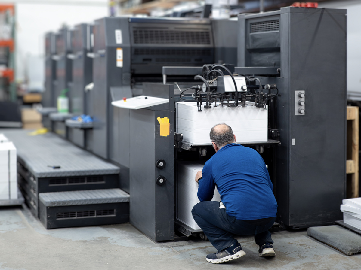 Behind the scenes - offset printing at Bond