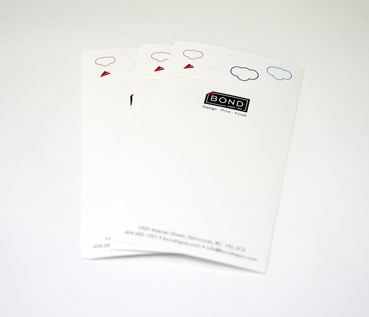Marketing materials - branded custom marketing materials printed in Vancouver, BC at Bond Reproductions.